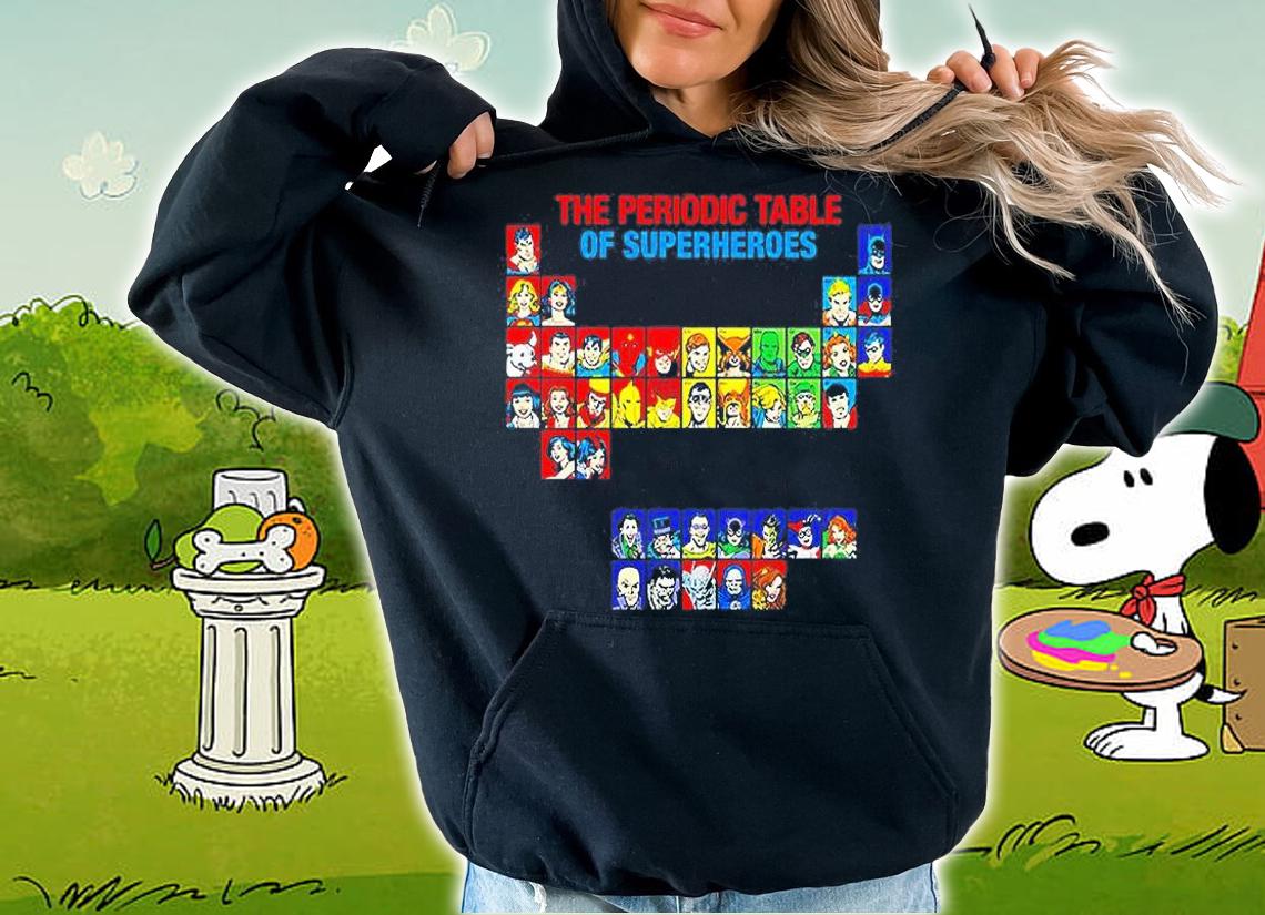 Joseph Mallozzi The Periodic Table Of Superheroes T-Shirt t-shirt hoodie