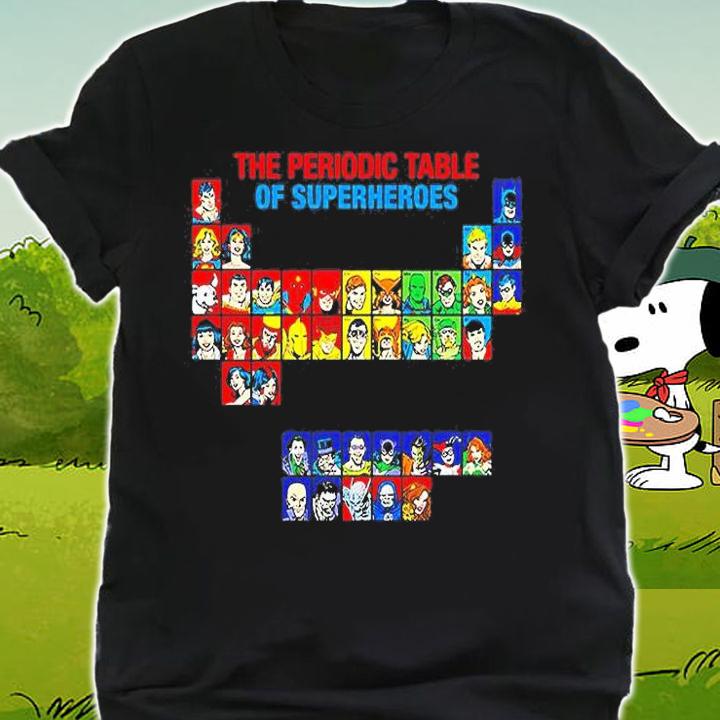 Joseph Mallozzi The Periodic Table Of Superheroes T-Shirt t-shirt shirt