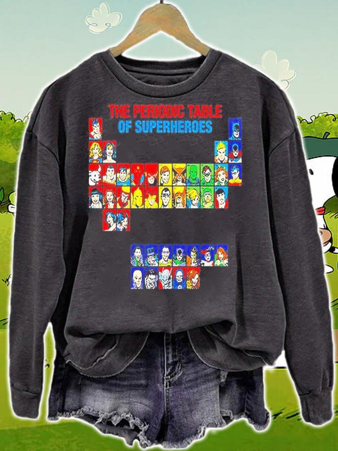 Joseph Mallozzi The Periodic Table Of Superheroes T-Shirt t-shirt sweatshirt