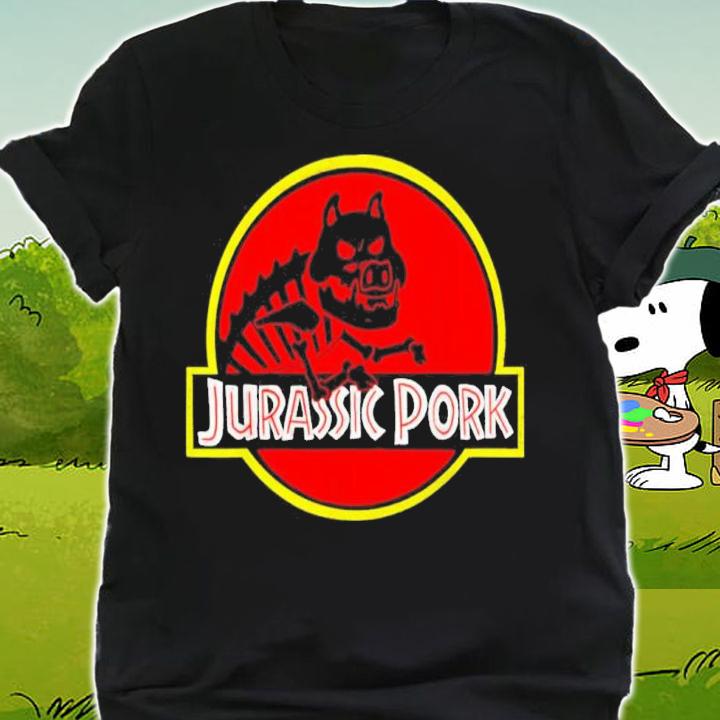 Jurassic Pork Dinosaur Pig Humorous Pork Funny Shirt t-shirt shirt
