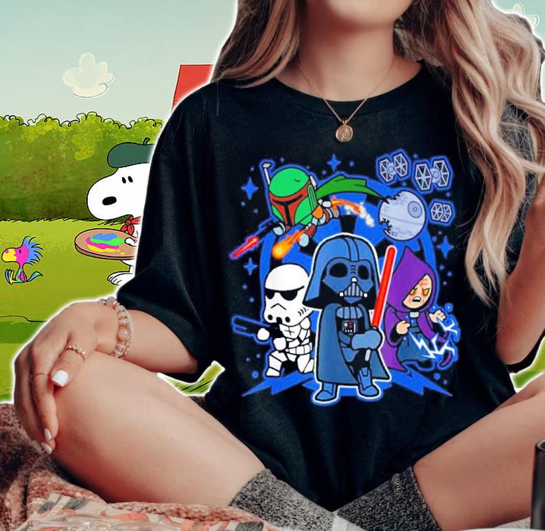 Kawaii Darth Vader Star Wars Chibi Team Shirt t-shirt woman shirt