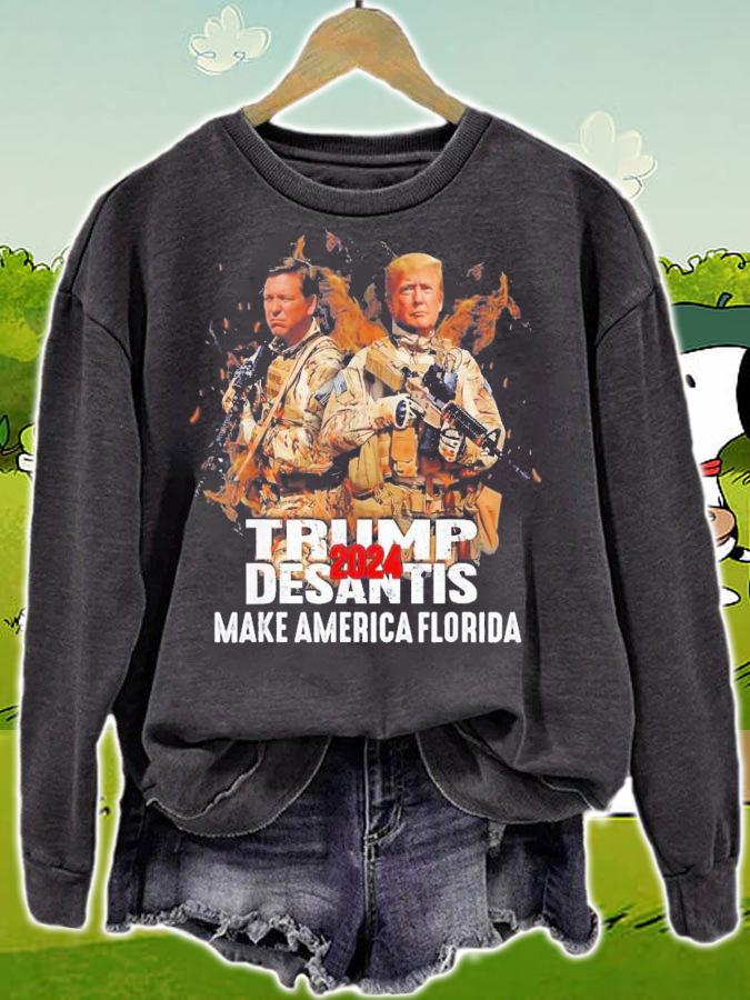 Make America Florida DeSantis 2024 Election Trump T-Shirt t-shirt sweatshirt
