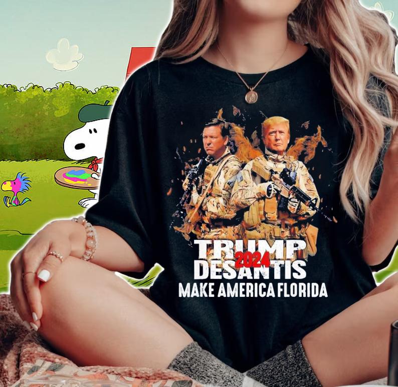 Make America Florida DeSantis 2024 Election Trump T-Shirt t-shirt woman shirt
