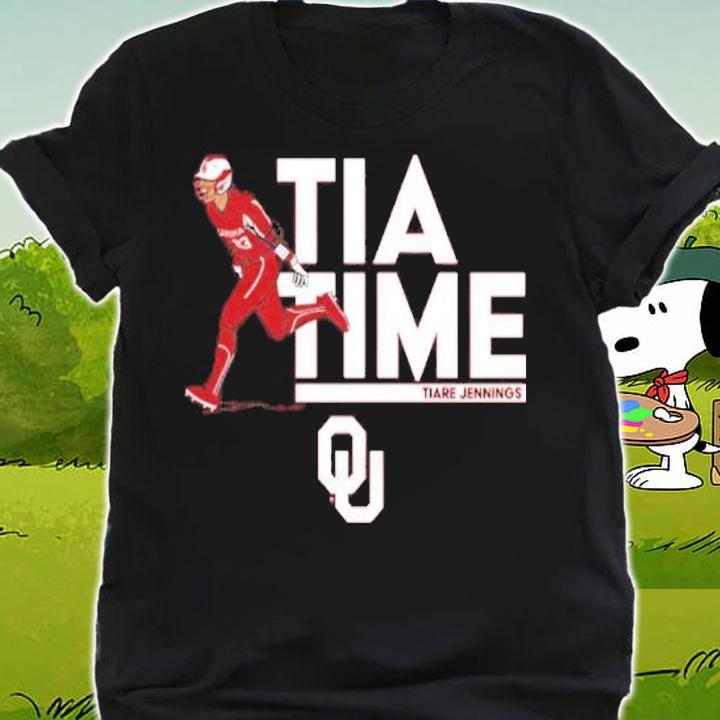 Oklahoma Softball Tiare Jennings Tia Time Shirt t-shirt shirt