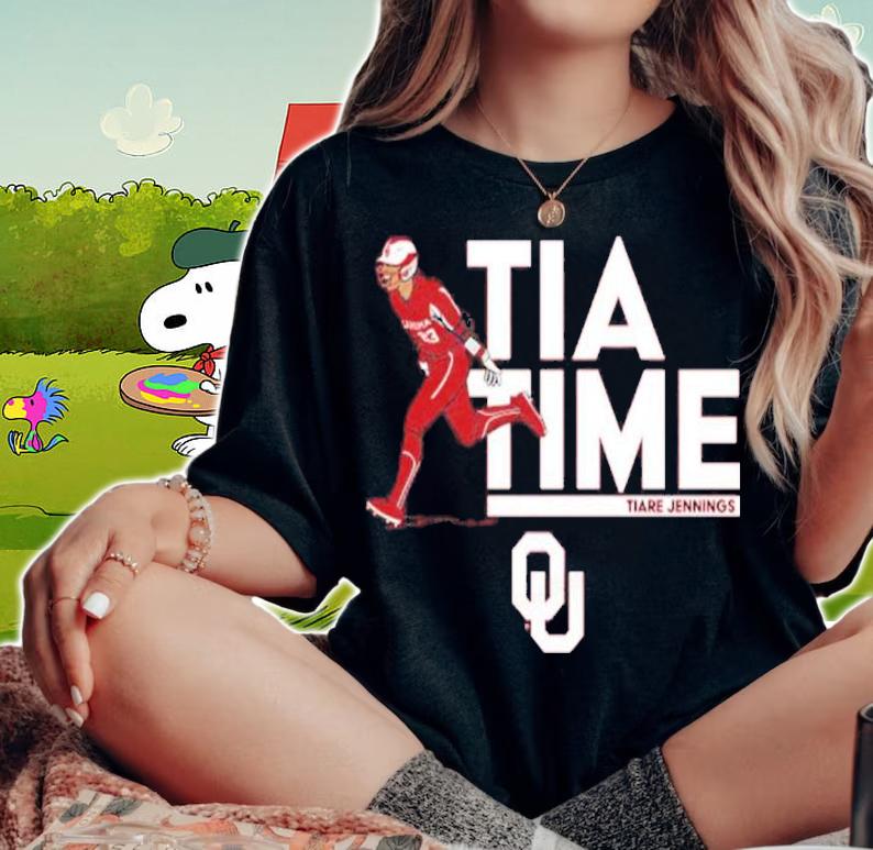 Oklahoma Softball Tiare Jennings Tia Time Shirt t-shirt woman shirt
