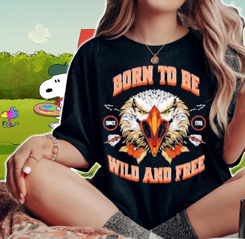 Patriotic Bald Eagle 4th of July USA Vintage Father's Day T-Shirt t-shirt woman shirt