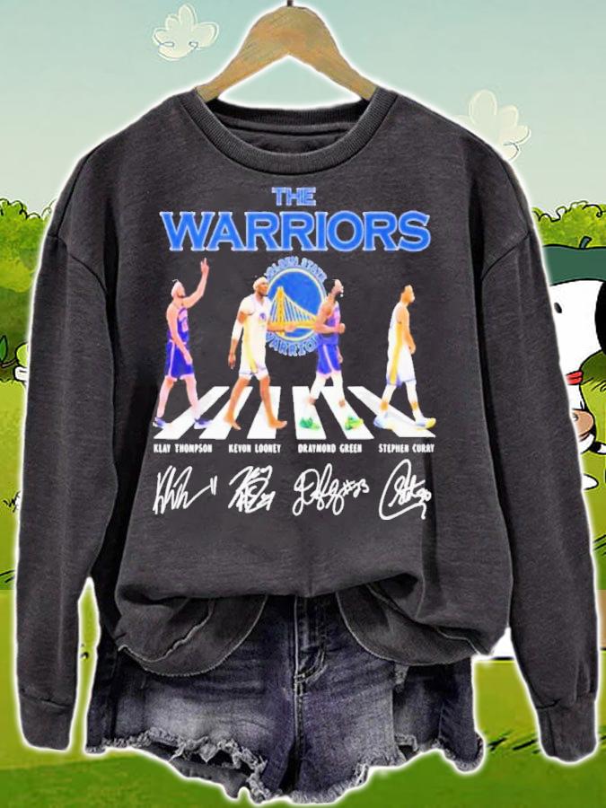 NBA Finals Klay Thompson Kevon Looney Draymond Green And Stephen Curry Abbey Road Signatures t-shirt sweatshirt