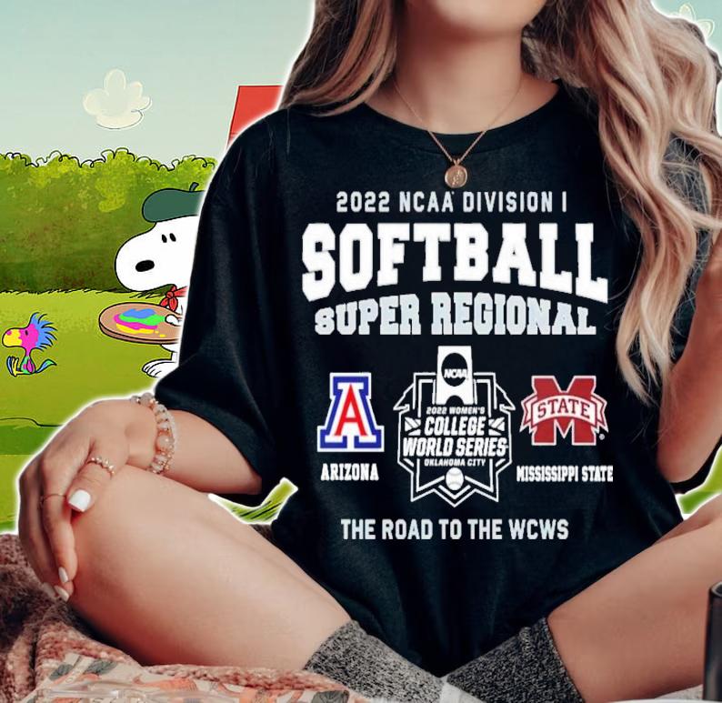 NCAA Division I Women's Softball Super Regional Arizona Vs Mississippi State t-shirt woman shirt