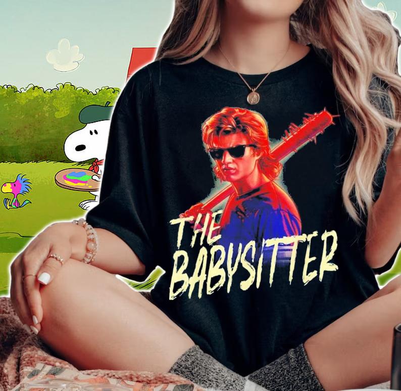 Netflix Stranger Things Steve The Babysitter Portrait The Babysitter Stranger Things Tv Series Movie t-shirt woman shirt