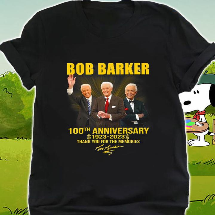 RIP Bob Barker 100th Anniversary 1923-2023 Thank You For The Memories Signature t-shirt shirt