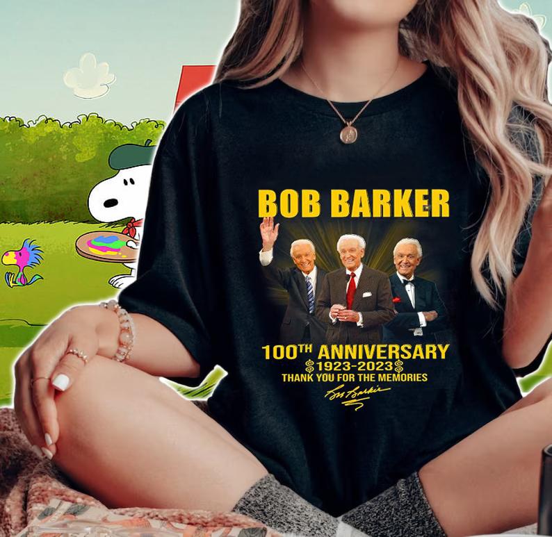 RIP Bob Barker 100th Anniversary 1923-2023 Thank You For The Memories Signature t-shirt woman shirt