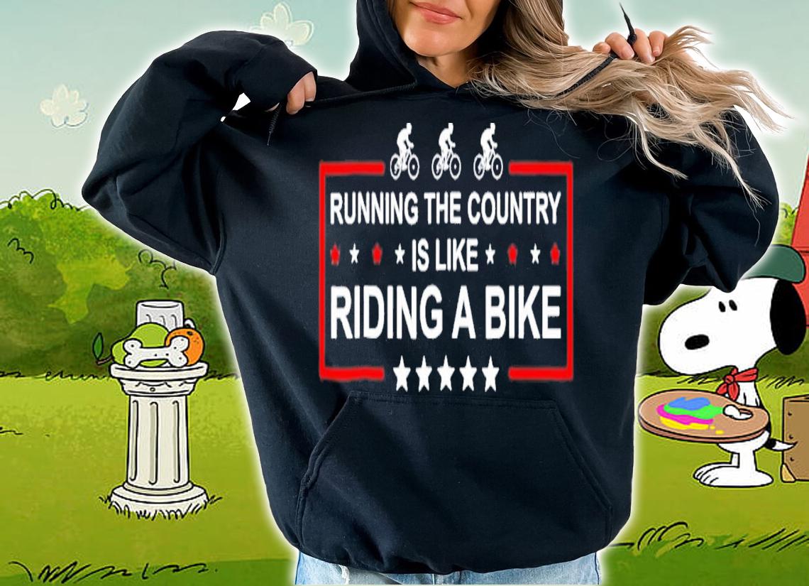 Running The Country Is Like Riding A Bike Joe Biden Biden Merry 4th Of July T-Shirt t-shirt hoodie