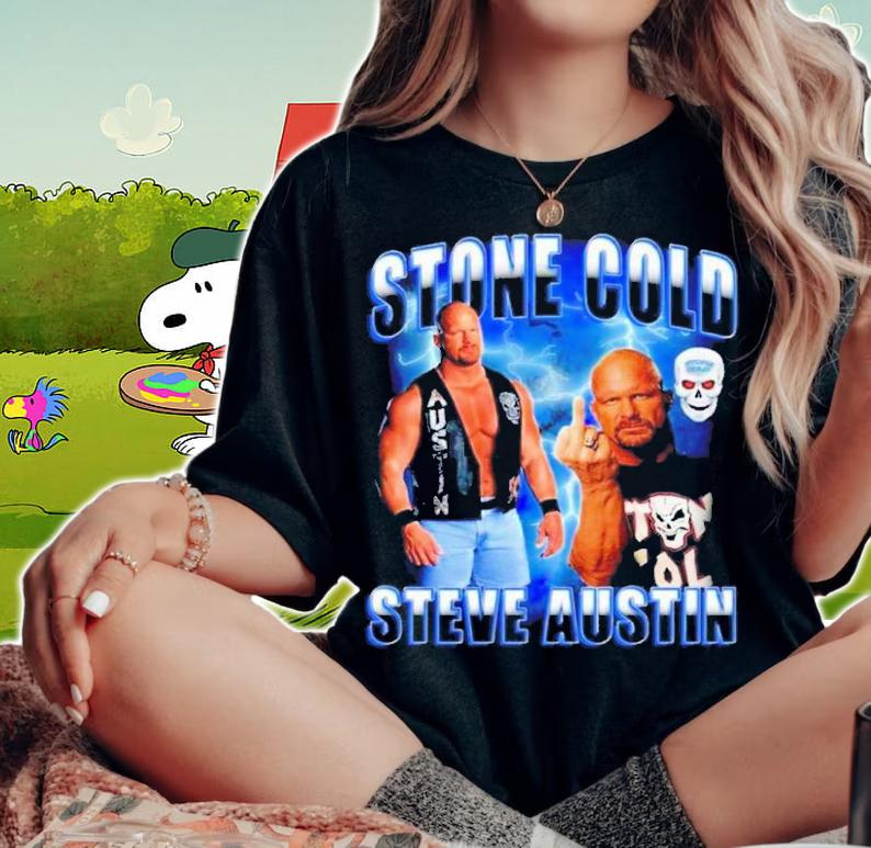 Stone Cold Steve Austin Vintage Retro 90s Shirt t-shirt woman shirt