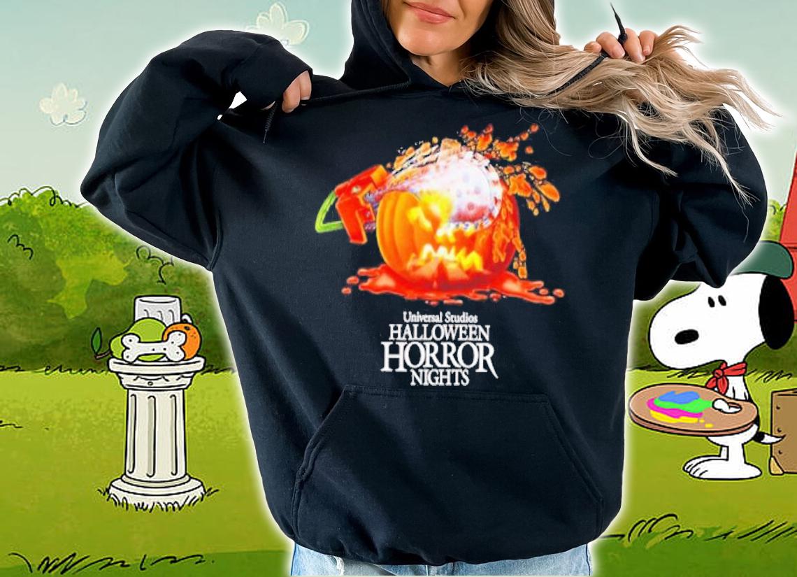 Universal Studios Halloween Horror Nights Chainsaw Jack-O'-Lantern shirt t-shirt hoodie