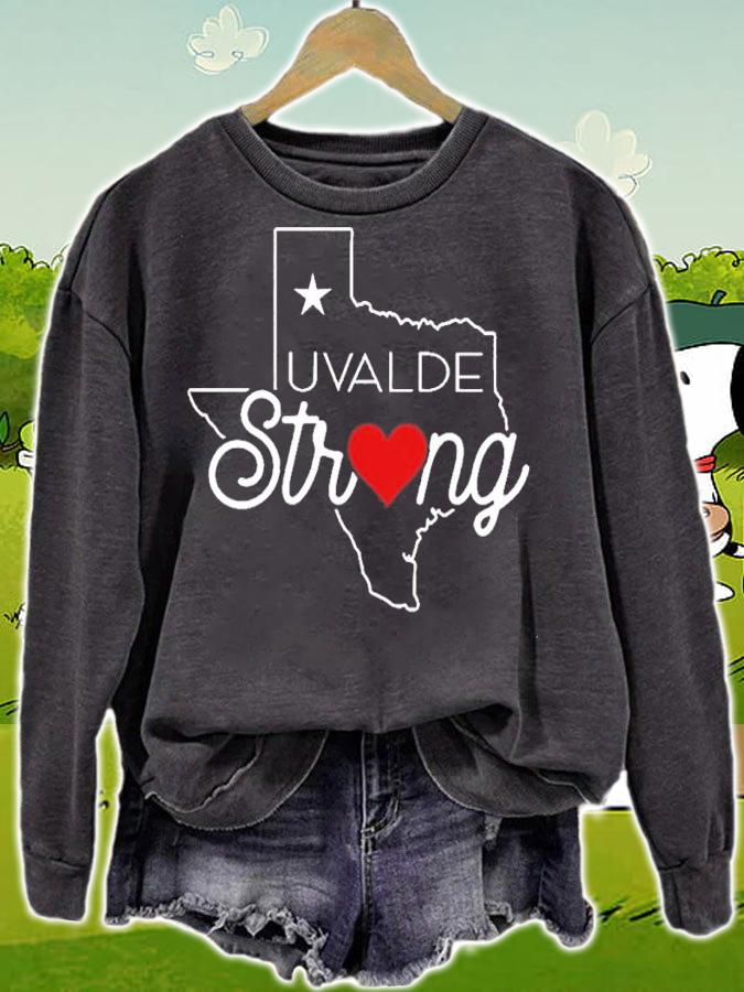 Uvalde Strong Pray For Texas Support Shirt t-shirt sweatshirt