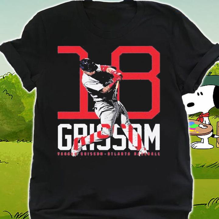 Vaughn Grissom Atlanta Bold Number Baseball Shirt t-shirt shirt
