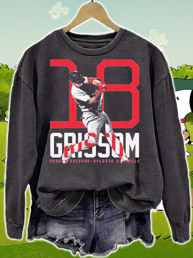 Vaughn Grissom Atlanta Bold Number Baseball Shirt t-shirt sweatshirt