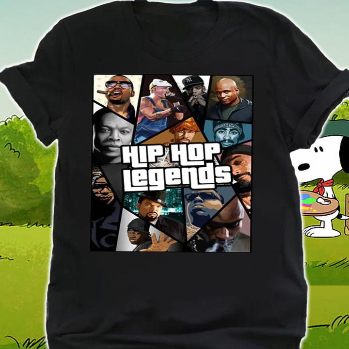 Grand Theft Auto X Hip Hop Legends Rappers t-shirt shirt