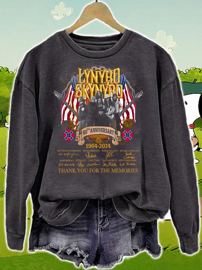 Lynyrd Skynyrd 60th Anniversary 1964-2024 Thank You For The Memories t-shirt sweatshirt