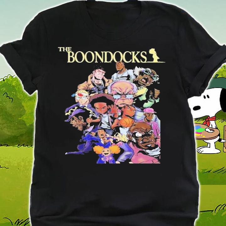 Summary Characters The Boondocks Cartoon T-Shirt t-shirt shirt