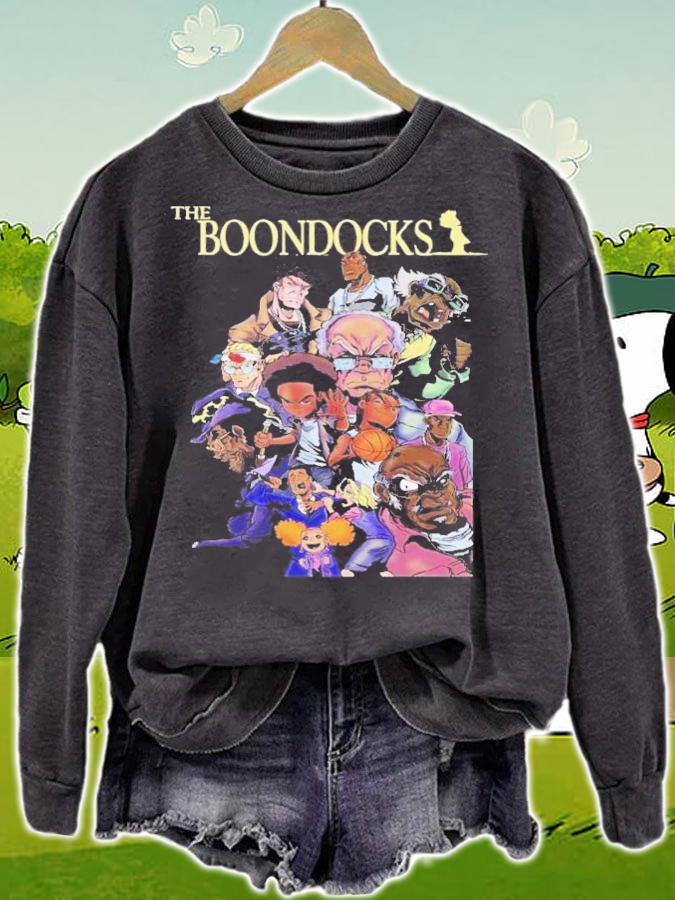Summary Characters The Boondocks Cartoon T-Shirt t-shirt sweatshirt
