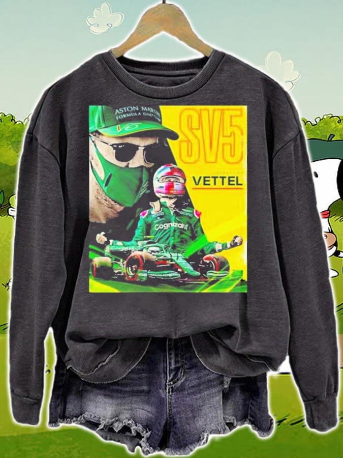 Sv5 Aston Martin Sebastian Vettel Car Racing Nascar F1 T-Shirt t-shirt sweatshirt