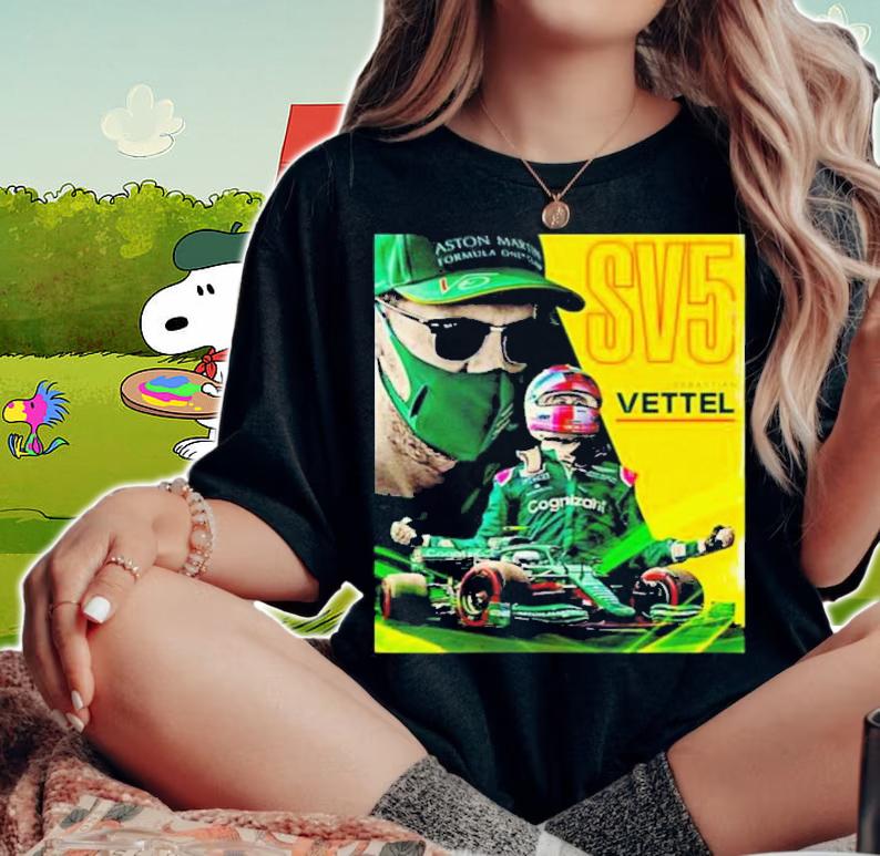 Sv5 Aston Martin Sebastian Vettel Car Racing Nascar F1 T-Shirt t-shirt woman shirt