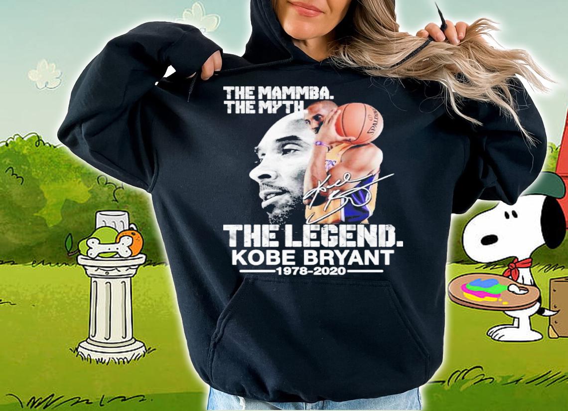 The Mamba The Myth The Legend Kobe Bryant 1978-2020 Signatures Shirt t-shirt hoodie