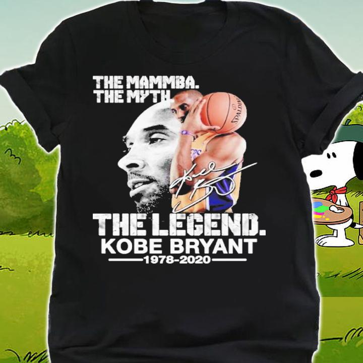 The Mamba The Myth The Legend Kobe Bryant 1978-2020 Signatures Shirt t-shirt shirt