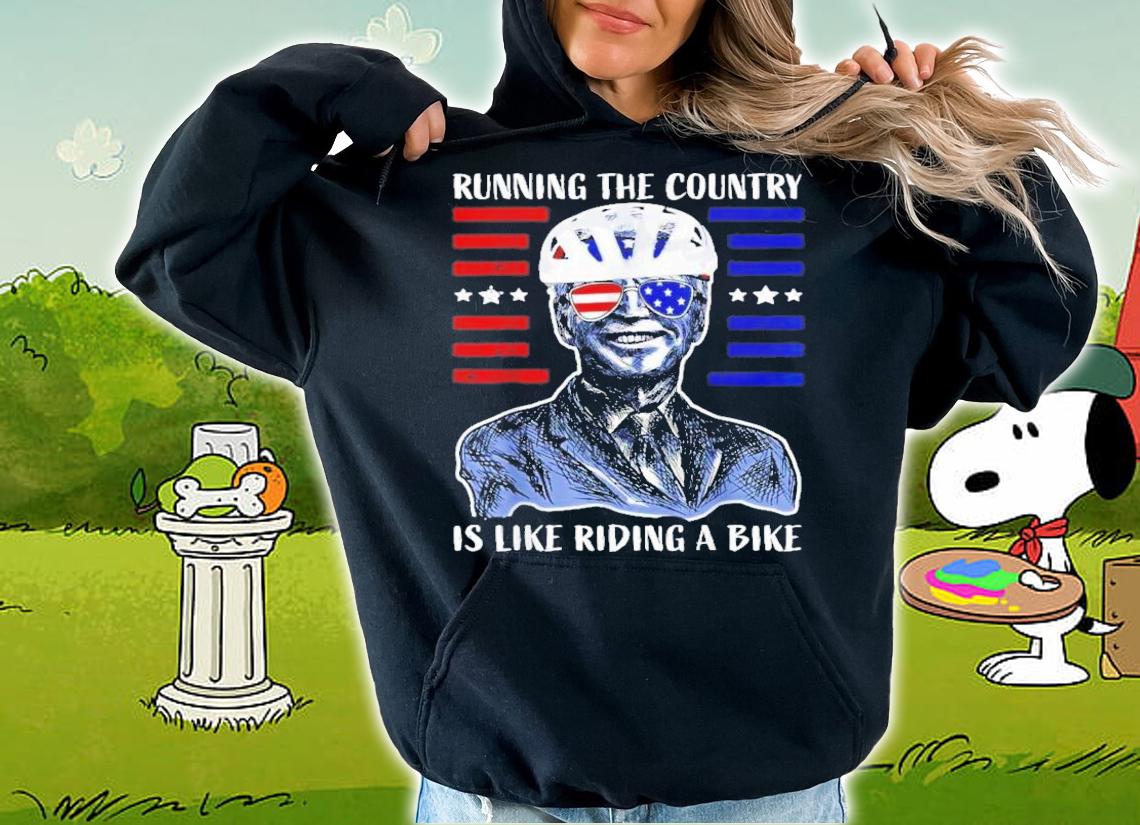 US Flag Merry 4th Of July Biden Bike Bicycle Falls Off T-Shirt t-shirt hoodie