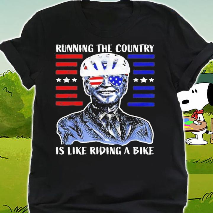 US Flag Merry 4th Of July Biden Bike Bicycle Falls Off T-Shirt t-shirt shirt