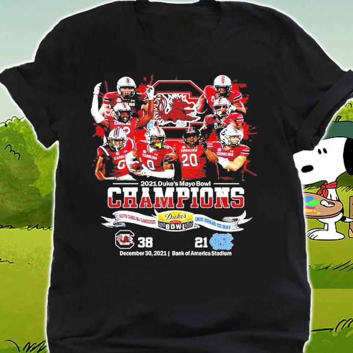 2021 Duke's Mayo Bowl Champions NCAA Football South Carolina Gamecocks shirt t-shirt shirt