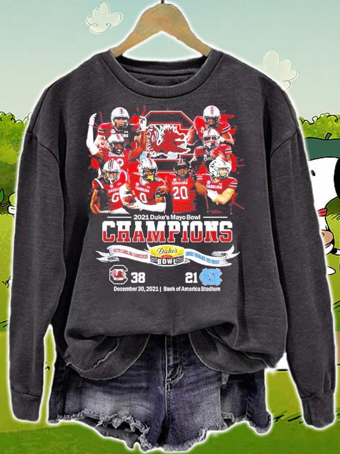 2021 Duke's Mayo Bowl Champions NCAA Football South Carolina Gamecocks shirt t-shirt sweatshirt