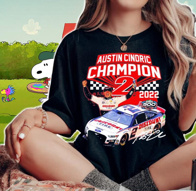 2022 Austin Cindric Daytona 500 The Great American Race Shirt t-shirt woman shirt