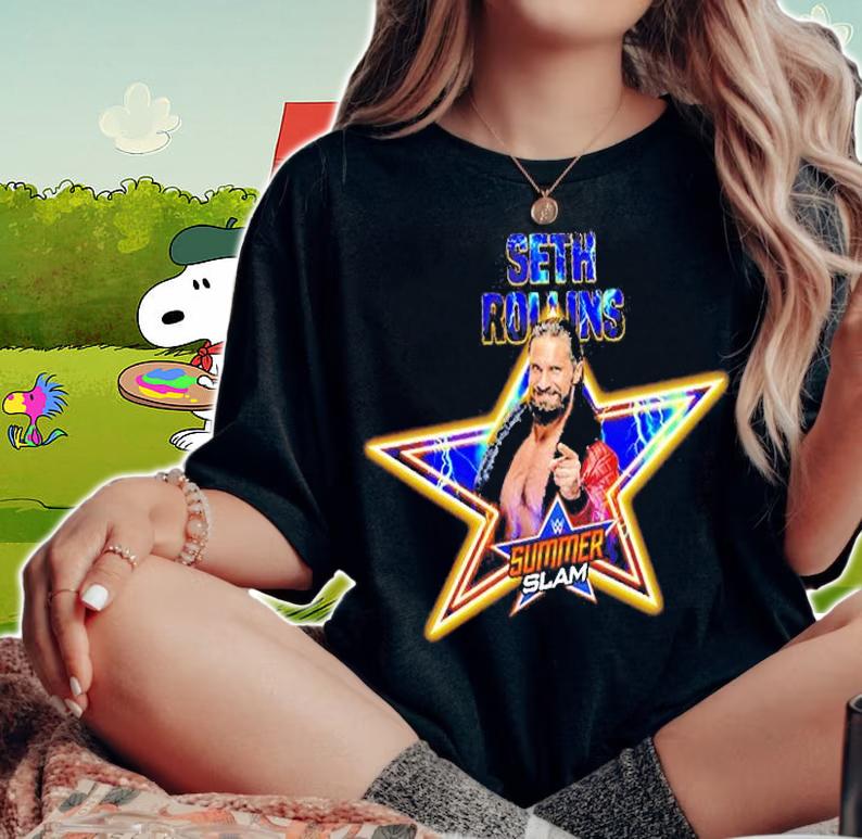 2022 Seth Rollins SummerSlam WWE T-Shirt t-shirt woman shirt