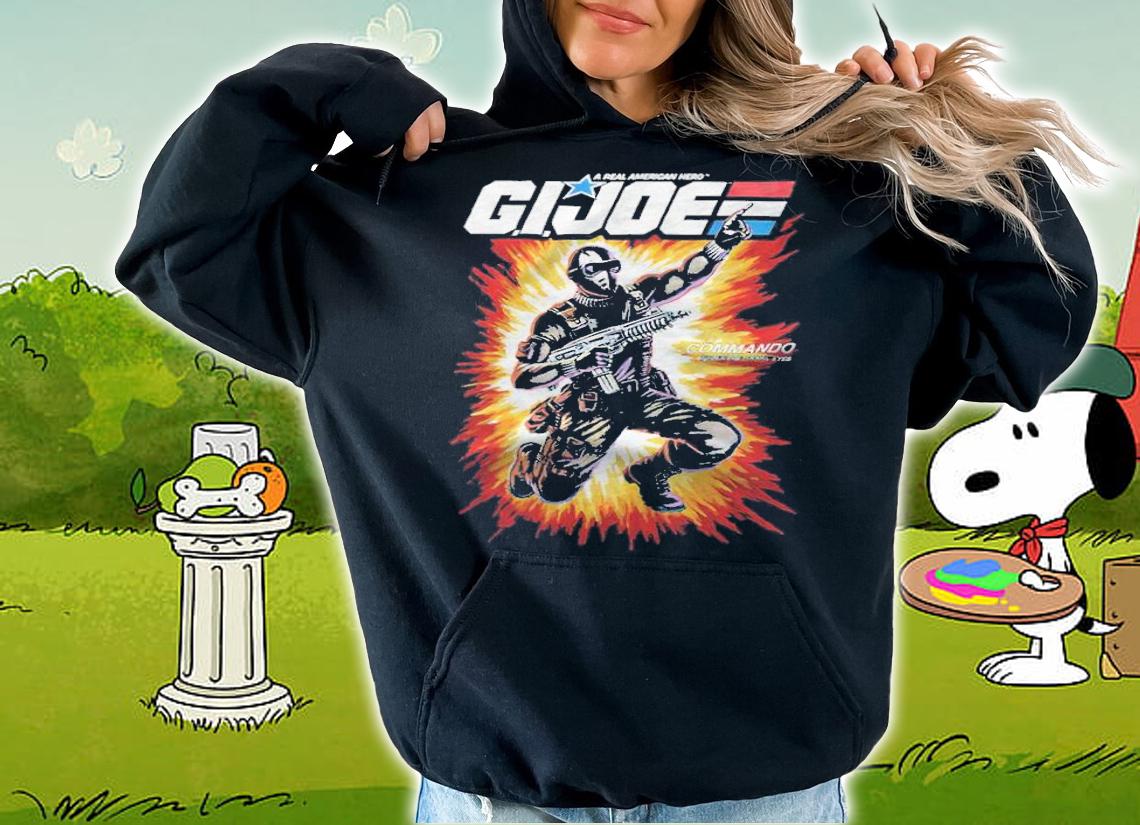 A real American hero G.I. Joe commando codename Snake eyes T-shirt t-shirt hoodie