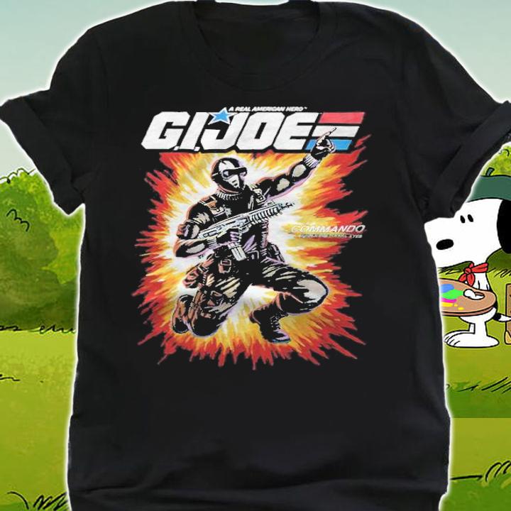 A real American hero G.I. Joe commando codename Snake eyes T-shirt t-shirt shirt