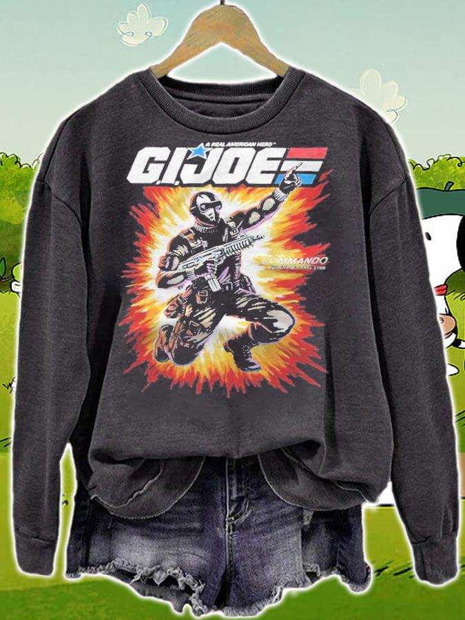 A real American hero G.I. Joe commando codename Snake eyes T-shirt t-shirt sweatshirt