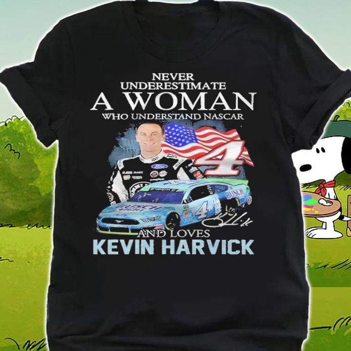 A woman who understand Nascar and loves Kevin Harvick signature shirt t-shirt shirt
