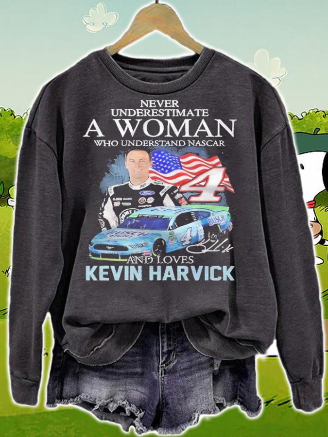 A woman who understand Nascar and loves Kevin Harvick signature shirt t-shirt sweatshirt
