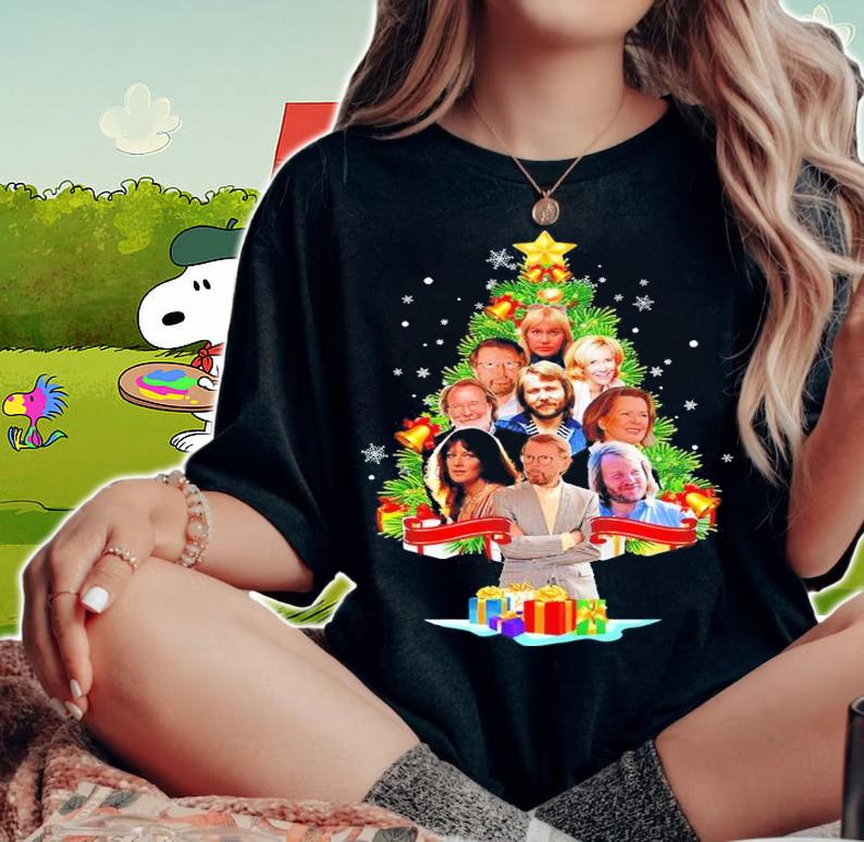ABBA Christmas Tree shirt t-shirt woman shirt