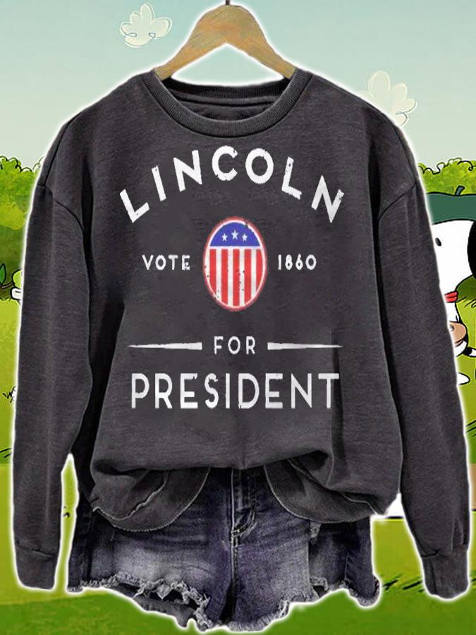 Abraham Lincoln 1860 Election  Vote Lincoln Pullover shirt t-shirt sweatshirt