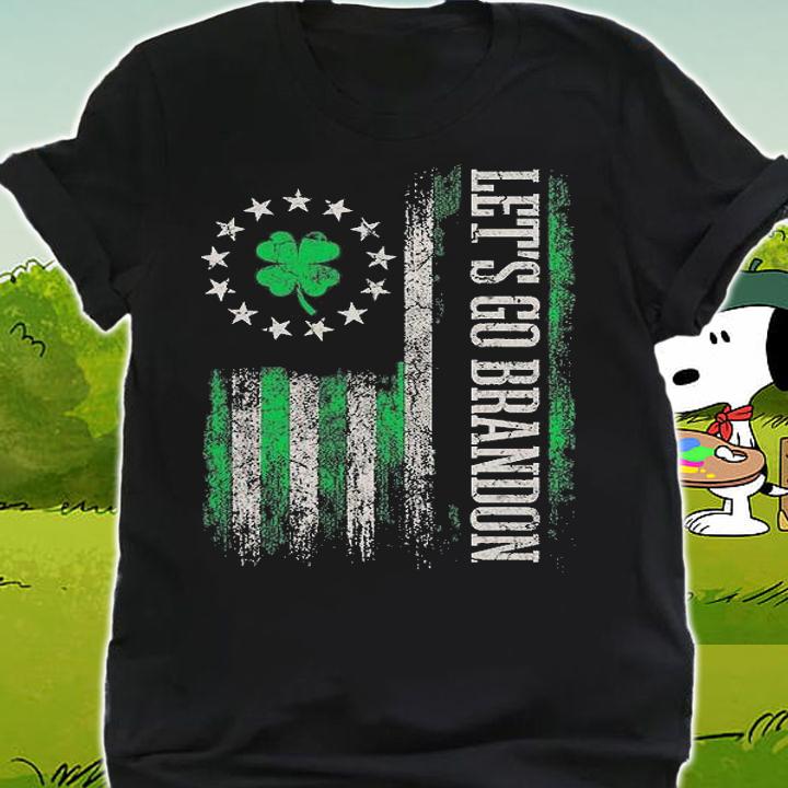 American Flag Patriots Let's Go Brandon St Patrick's Day Vintage T-Shirt t-shirt shirt