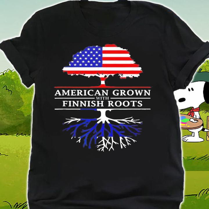 American Grown With Finnish Roots T-Shirt t-shirt shirt