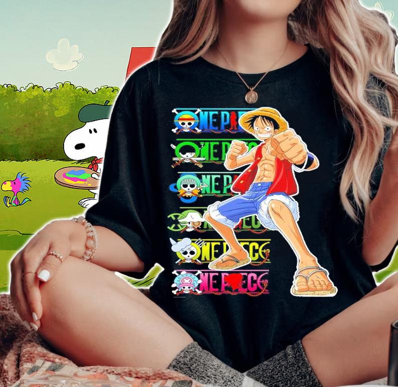 Anime One Piece Luffy Zoro Shirt t-shirt woman shirt