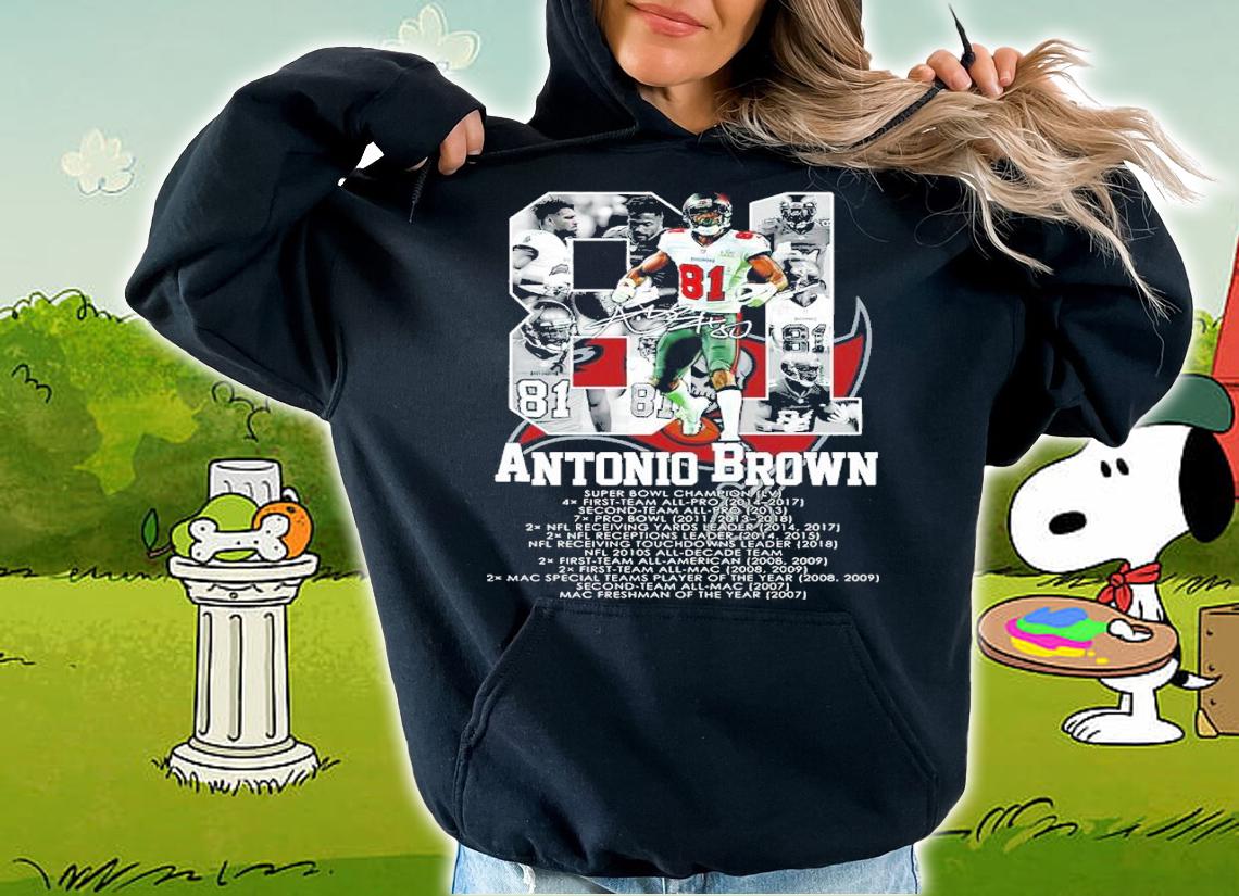 Antonio Brown #81 Football Super Bowl Champion Shirt t-shirt hoodie