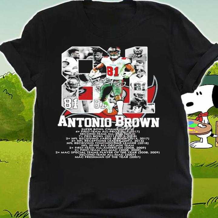 Antonio Brown #81 Football Super Bowl Champion Shirt t-shirt shirt