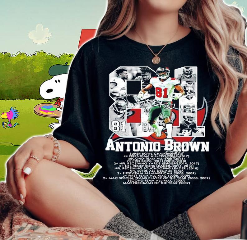 Antonio Brown #81 Football Super Bowl Champion Shirt t-shirt woman shirt