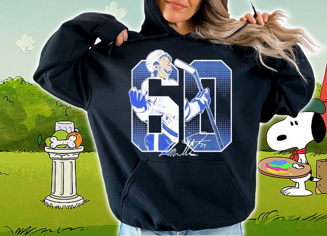 Auston Matthews 60 Goals Signatures Shirt t-shirt hoodie