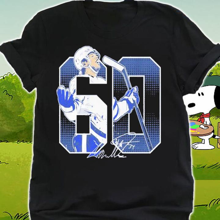 Auston Matthews 60 Goals Signatures Shirt t-shirt shirt